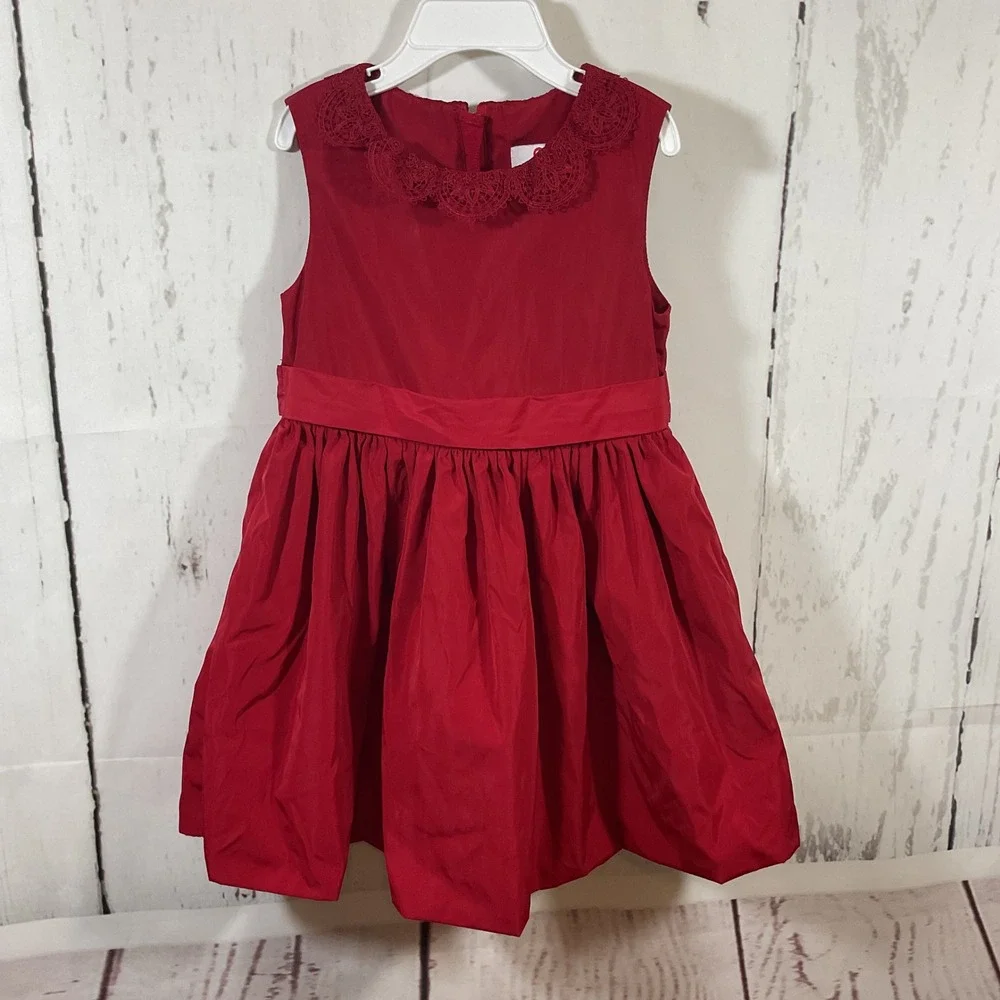 Jason Wu Neiman Marcus x Target Girls Dress 3T Red Holiday Party Lace Collar Bow